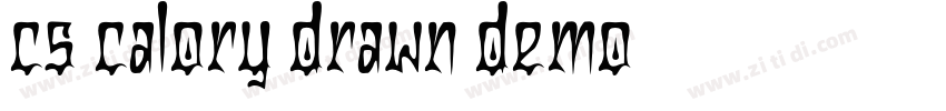 cs calory drawn demo字体转换 cs calory drawn demo字体转换